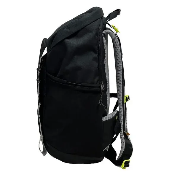 Nike Hiking School Backpack Black Silver Green Bag Padded DJ9677 010 NEW - Picture 4 of 10
